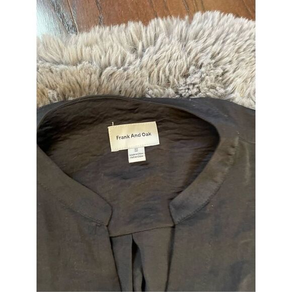 Frank and oak black popover Henley shirt dress size xs‎ - Picture 3 of 6